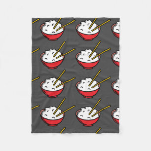 Schüssel der Reis-Fleece-Decke Fleecedecke