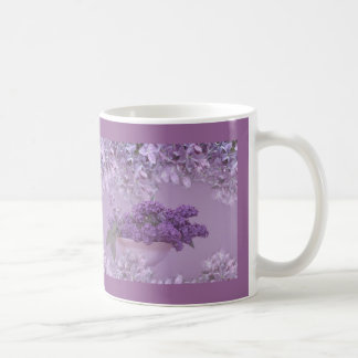 "Schüssel Fliedern" lila Kaffee-Tasse Kaffeetasse