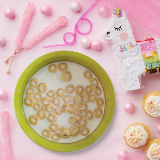 Schüssel Frühstückskost- aus Pappteller (Party)