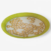 Schüssel Frühstückskost- aus Pappteller (Schrägansicht)