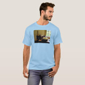 Schüssel Gemüse und Gläser T-Shirt (Vorne ganz)