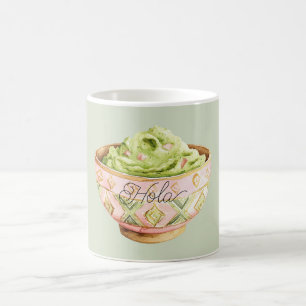 Schüssel Guacamole Hola (hallo) Kaffeetasse