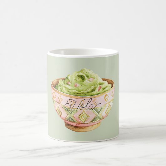 Schüssel Guacamole Hola (hallo) Kaffeetasse (Mittel)