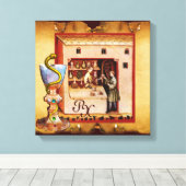 SCHÜSSEL HYGEIA MONOGRAMM Medizin, Apotheke Leinwanddruck (Insitu (Holzboden))