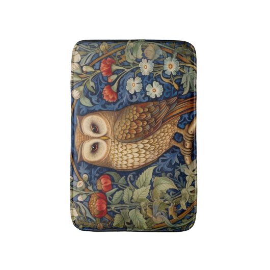 Schüssel im Garten William Morris Stil Badematte (Vorderseite Vertikal)