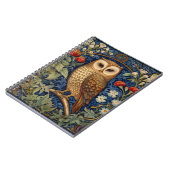 Schüssel im Garten William Morris Stil Notizblock (Linke Seite)