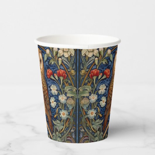 Schüssel im Garten William Morris Stil Pappbecher (Rechts)