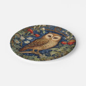 Schüssel im Garten William Morris Stil Pappteller (Schrägansicht)