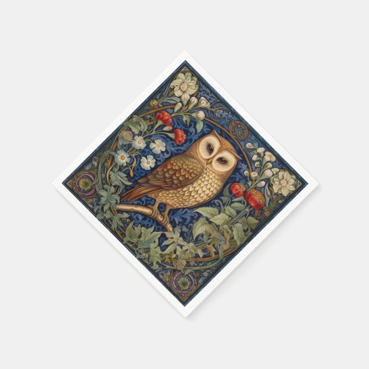 Schüssel im Garten William Morris Stil Serviette (Ecke)