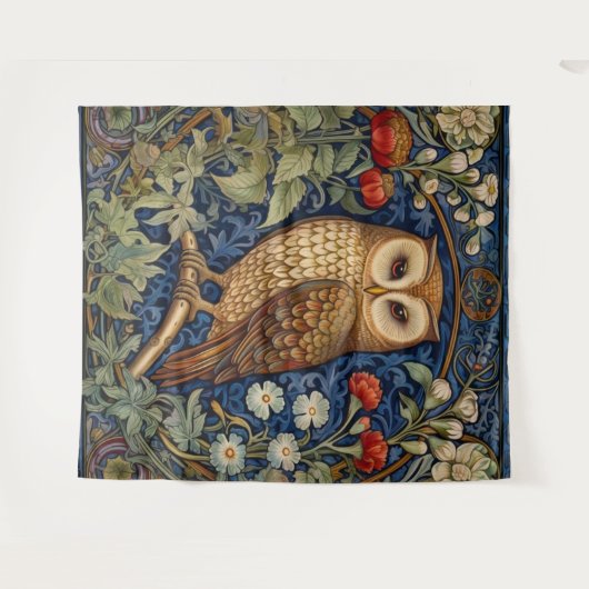 Schüssel im Garten William Morris Stil Wandteppich (Vorderseite (Horizontal))