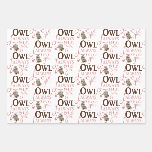 Schüssel immer Liebe Sie wackeln Papierblätter Geschenkpapier Set (Vorderseite)