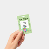 Schüssel mit blühenden Augen Lehrer ID-Abzeichen Ausweis (Handheld)