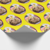 Schüssel mit Blume in Postfach Geschenkpapier (Ecke)