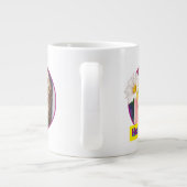 Schüssel mit Blume in Postfach Jumbo-Tasse (Rückseite)