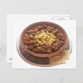 Schüssel mit Chili Postkarte (Vorne/Hinten)
