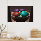Schüssel mit Farben Poster (Küche)