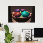 Schüssel mit Farben Poster (Heimbüro)