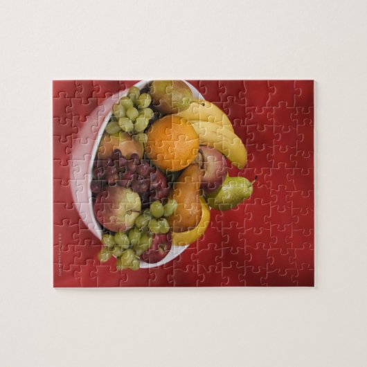 Schüssel mit frischem Obst Puzzle (Horizontal)