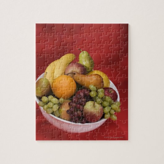 Schüssel mit frischem Obst Puzzle (Vertikal)