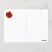 Schüssel mit geschnitten Roten Erdbeeren Fotografi Postkarte (Rückseite)