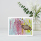 Schüssel mit Gespenst Begleiter Postkarte (Stehend Vorderseite)