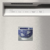 Schüssel mit Kirschblüte dekoriert Magnet (In Situ (Geschirrspüler))