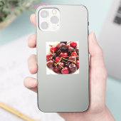 Schüssel mit Kirschen Aufkleber (Telefon)