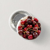 Schüssel mit Kirschen Button (Vorne & Hinten)