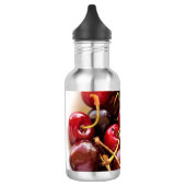 Schüssel mit Kirschen Edelstahlflasche (Links)