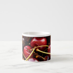Schüssel mit Kirschen Espressotasse