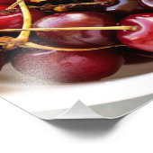 Schüssel mit Kirschen Fotodruck (Ecke)