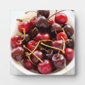 Schüssel mit Kirschen Fotoplatte (Vorderseite)