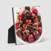 Schüssel mit Kirschen Fotoplatte (Vorderseite)