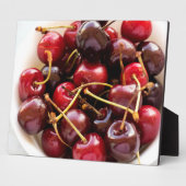 Schüssel mit Kirschen Fotoplatte (Seite)