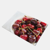 Schüssel mit Kirschen Fußmatte (Schrägansicht)