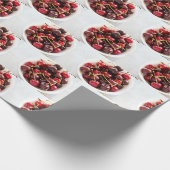 Schüssel mit Kirschen Geschenkpapier (Ecke)