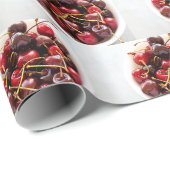 Schüssel mit Kirschen Geschenkpapier (Rolleneckpunkt)