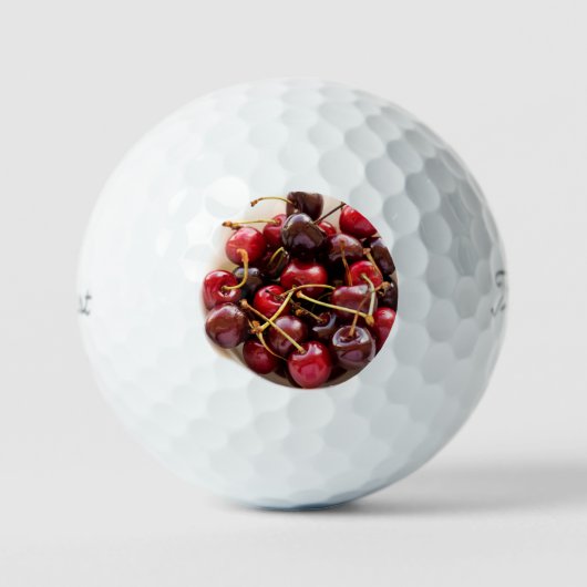 Schüssel mit Kirschen Golfball (Vorderseite)