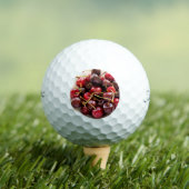 Schüssel mit Kirschen Golfball (Insitu T-Shirt)