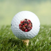 Schüssel mit Kirschen Golfball (Insitu T-Shirt)