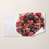 Schüssel mit Kirschen Handtuch (Handtuch)