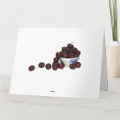 Schüssel mit Kirschen Karte (Rückseite)