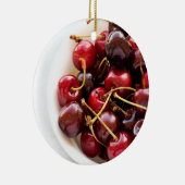 Schüssel mit Kirschen Keramik Ornament (Rechts)