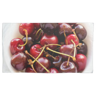 Schüssel mit Kirschen Kissenbezug
