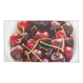 Schüssel mit Kirschen Kissenbezug (Rückseite-Links)