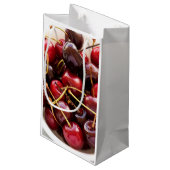 Schüssel mit Kirschen Kleine Geschenktüte (Rückseite Schrägansicht)