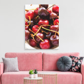 Schüssel mit Kirschen Leinwanddruck (Insitu (Wohnzimmer))