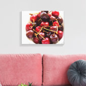 Schüssel mit Kirschen Leinwanddruck (Insitu (Wohnzimmer))