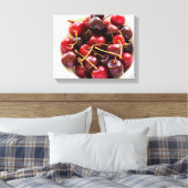 Schüssel mit Kirschen Leinwanddruck (Insitu (Schlafzimmer))