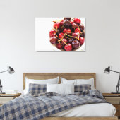 Schüssel mit Kirschen Leinwanddruck (Insitu (Schlafzimmer))
